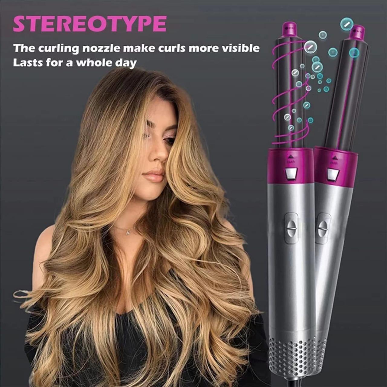 5-in-1 Multi-Head Hair Dryer & Curler