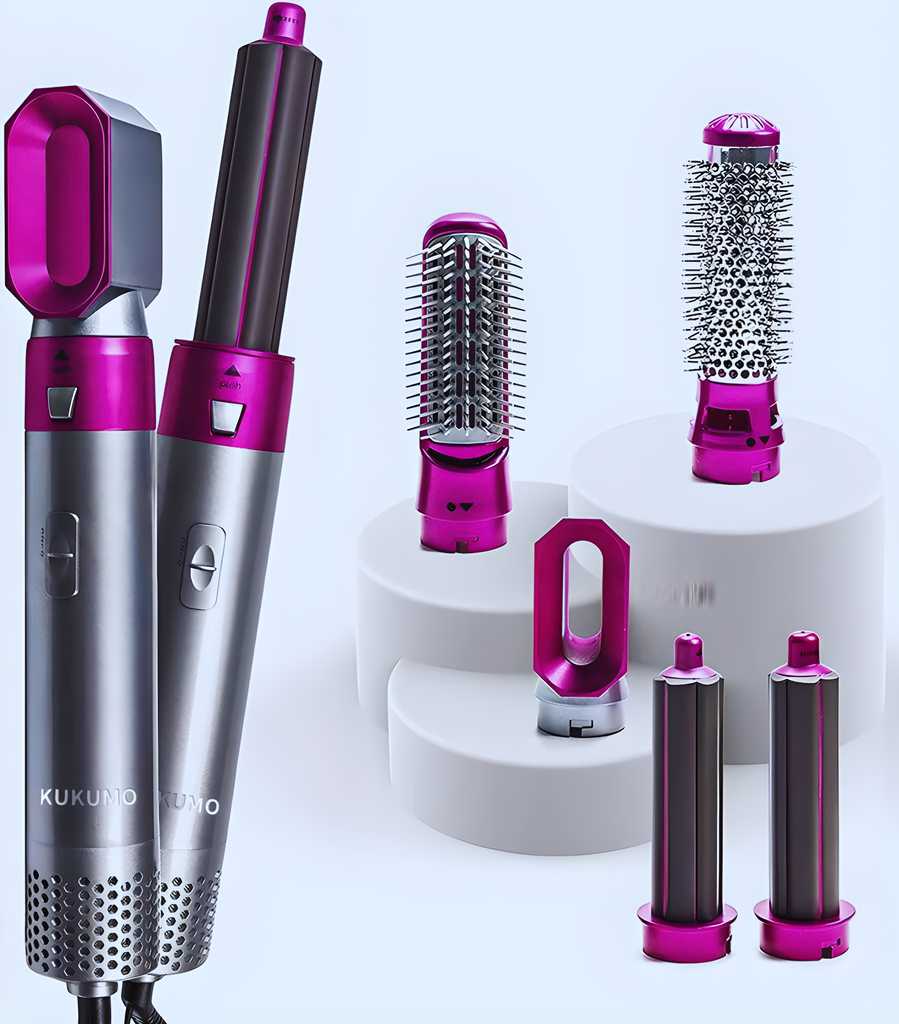 5-in-1 Multi-Head Hair Dryer & Curler