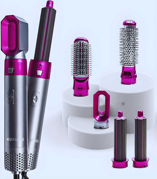 5-in-1 Multi-Head Hair Dryer & Curler